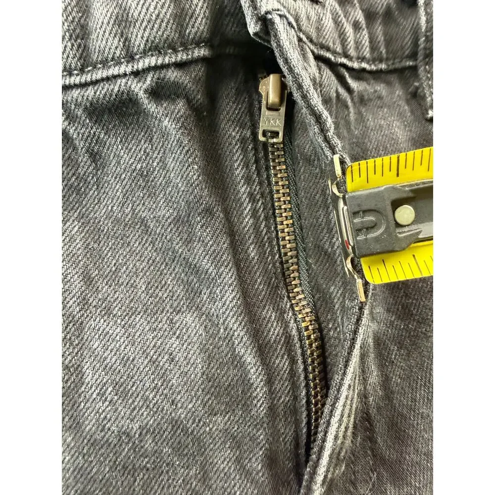 GAP Teen Girls Sz 14 Wide Stride Jeans Black Check Low Rise Wide Leg Denim Pants